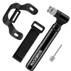 Rockbros JG-PB-11 130 PSI Kerékpár Pumpa Fogantyúval és Labda Tűvel - Fekete