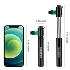 Rockbros HQ-75D-CO2 Kézi / Alumínium CO2 Pumpa - Fekete