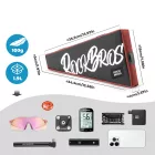 Rockbros G008 Flash Journey Kerékpáros Váztáska XL 1.9L - Fekete-Piros