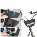 Rockbros G011 Flash Journey Trapéz Alakú Kerékpáros Kormánytáska 0.7L - Fekete