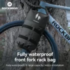 Rockbros AS-156 RideMate Kerékpáros Vízálló Oldaltáska Első Villára 7L - Fekete