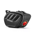 Rockbros C61 Kerékpáros Nyeregtáska Intelligens Hátsó Lámpával 0.45L - Fekete