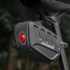 Rockbros C61 Kerékpáros Nyeregtáska Intelligens Hátsó Lámpával 0.45L - Fekete