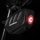 Rockbros C61 Kerékpáros Nyeregtáska Intelligens Hátsó Lámpával 0.45L - Fekete