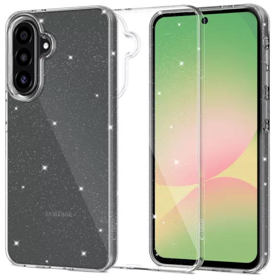Samsung Galaxy A27 5G Tok - Tech-Protect FlexAir - Átlátszó-Csillogó