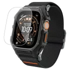 Apple Watch Ultra (49mm) Tok és Szíj + Kijelzővédő - Spigen Lite Fit Pro - Fekete