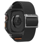 Apple Watch Ultra (49mm) Tok és Szíj + Kijelzővédő - Spigen Lite Fit Pro - Fekete