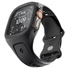 Apple Watch Ultra (49mm) Tok és Szíj + Kijelzővédő - Spigen Liquid Air Pro - Fekete