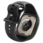 Apple Watch Ultra (49mm) Tok és Szíj + Kijelzővédő - Spigen Liquid Air Pro - Fekete