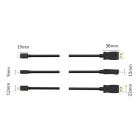 Orico XD-MDTH4 Mini DisplayPort - HDMI Kábel - 4K 30Hz 3m - Fekete