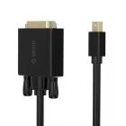 Orico XD-MDTD Mini DisplayPort - DVI Kábel - 3m - Fekete