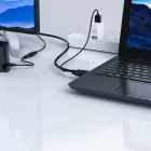 Orico XD-VATH VGA és 3.5 mm Mini Jack - HDMI Full HD 60Hz Kábel USB Tápellátással - 5m - Fekete