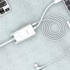 Orico PTAV USB-C - VGA és 3.5mm Mini Jack Adapter - 0.15m Full HD - Ezüst