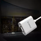 Orico PTAV USB-C - VGA és 3.5mm Mini Jack Adapter - 0.15m Full HD - Ezüst