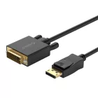 Orico XD-DTD DisplayPort - DVI Kábel - 2m - Fekete