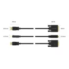 Orico XD-DTD DisplayPort - DVI Kábel - 1m - Fekete