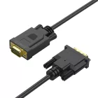 Orico XD-DITV DVI 24+1 - VGA Adapter Kábel - 5m - Fekete