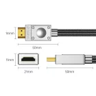 Orico H4BY HDMI 2.0 Kábel - 0.5 m - Fekete