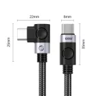 Orico C2CWT USB-C - USB-C Kábel - 2m 100W 4K 60Hz - Fekete