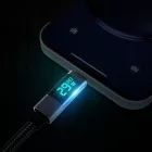 Orico USB-C - Lightning Kábel LED Kijelzővel - 1.5m 29W - Fekete-Szürke
