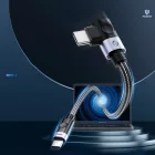 Orico USB-C - USB-C  Laptop Gyorstöltő Kábel - 0.5m PD 100W - Fekete
