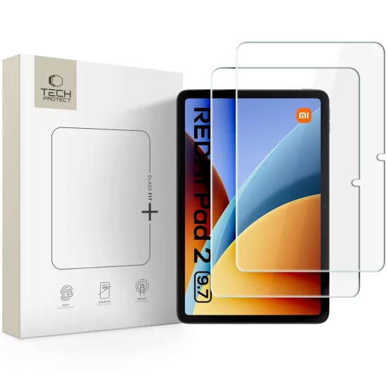 Xiaomi Redmi Pad 2 9.7" Kijelzővédő Üvegfólia - Tech-Protect Glass Fit+ x 2 db