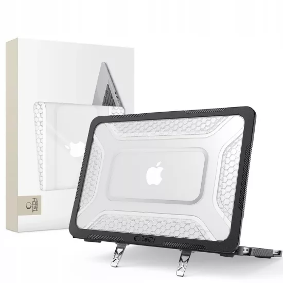 MacBook Neo 13" (2026) Tok - Tech-Protect Kevlar Pro - Fekete-Átlátszó