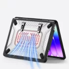MacBook Neo 13" (2026) Tok - Tech-Protect Kevlar Pro - Fekete-Átlátszó