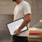 MacBook Neo 13" (2026) Tok - Tech-Protect Kevlar Pro - Fekete-Átlátszó