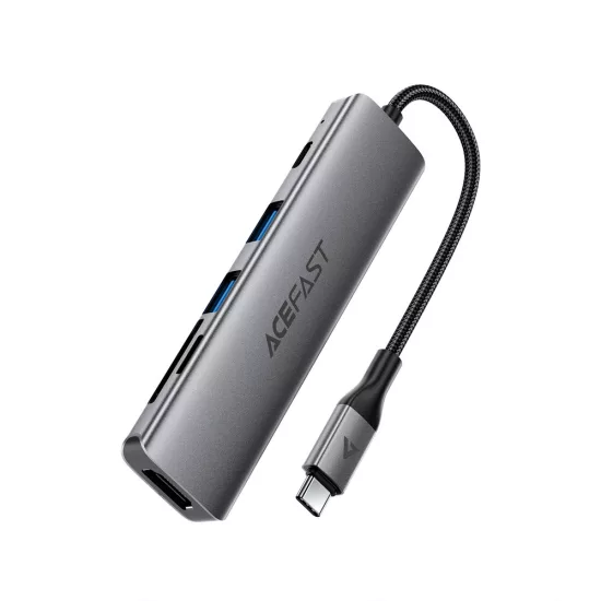 Acefast J18 USB-C HUB 6-in-1 Dokkolóállomás - HDMI 4K/60Hz PD 90W