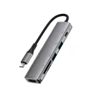 Acefast J18 USB-C HUB 6-in-1 Dokkolóállomás - HDMI 4K/60Hz PD 90W