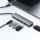 Acefast J16 USB-C HUB 5-in-1 Dokkolóállomás - HDMI 4K/60Hz PD 90W