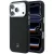 iPhone 17 Pro Tok - Mercedes Leather Semi Wrap Grill Pattern MagSafe - Fekete