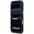 iPhone 17 Pro Max Tok - Mercedes Leather Semi Wrap Grill Pattern MagSafe - Fekete