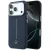 iPhone 17 Pro Max Tok - Mercedes Leather Semi Wrap Iconic Line MagSafe - Kék