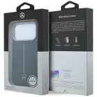 iPhone 17 Pro Max Tok - Mercedes Leather Semi Wrap Iconic Line MagSafe - Kék
