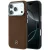 iPhone 17 Pro Max Tok - Mercedes Leather Semi Wrap Wood Effect MagSafe - Barna