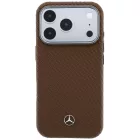 iPhone 17 Pro Max Tok - Mercedes Leather Semi Wrap Wood Effect MagSafe - Barna