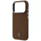 iPhone 17 Pro Max Tok - Mercedes Leather Semi Wrap Wood Effect MagSafe - Barna
