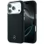 iPhone 17 Pro Max Tok - Mercedes Leather Semi Wrap Wood Effect MagSafe - Fekete