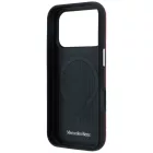 iPhone 17 Pro Max Tok - Mercedes Leather Semi Wrap Wood Effect MagSafe - Piros