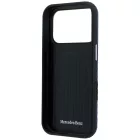 iPhone 17 Pro Max Tok - Mercedes Leather Semi Wrap Wood Effect MagSafe - Kék
