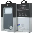 iPhone 17 Pro Max Tok - Mercedes Leather Semi Wrap Wood Effect MagSafe - Kék