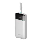 Cuktech LPB252N Power Bank 25000mAh 120W Beépített USB-C Kábellel - Fehér