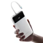 Cuktech LPB252N Power Bank 25000mAh 120W Beépített USB-C Kábellel - Fehér
