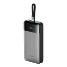 Cuktech LPB252N Power Bank 25000mAh 120W Beépített USB-C Kábellel - Szürke