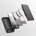 Cuktech WPB100 10000mAh Qi2 Mágneses Power Bank - Fekete