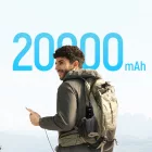 Cuktech PB200U Power Bank 20000mAh 210W - 2x USB-C + USB-A TFT Kijelzővel és 240W USB-C Kábellel - Fekete