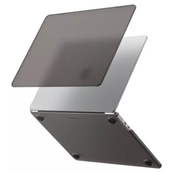 MacBook Air 13" (2023-2026) Tok - Spigen AirSkin - Áttetsző-Fekete