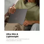 MacBook Air 13" (2023-2026) Tok - Spigen AirSkin - Áttetsző-Fekete